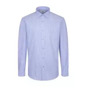 [롯데백화점]레노마 스냅단추O 슬럽 스판 스트라이프 셔츠 RQSSL1150BU