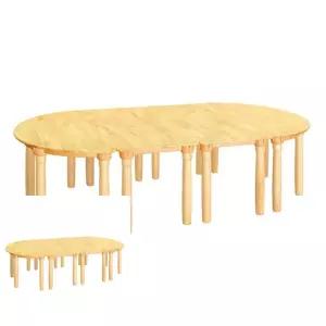 2WC 원목 유아 책상 원목다리290mm