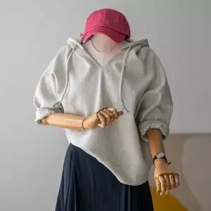 (안나앤모드) cozy 7부 후드 티셔츠 [티셔츠DRB9]