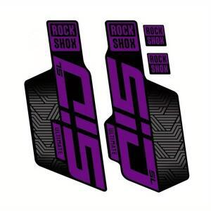 4개/시트 ROCKSHOX SID 자전거 프론트 포크 스티커 산악 임팩 흡수 필름 장식 자동차