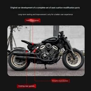 벤다 나폴레옹 450 500 바이크 오토바이 튜닝호환  접이식 리어 시트 싱글 시트를 더블 시트로 튜닝 히든