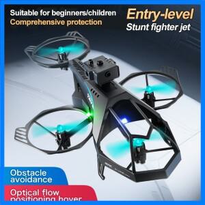 새로운 V35 2.4G 무선 조종 헬리콥터 360 ° 스턴트 롤링 고도 유지 드론 장애물 회피 쿼드콥터 항공기 장