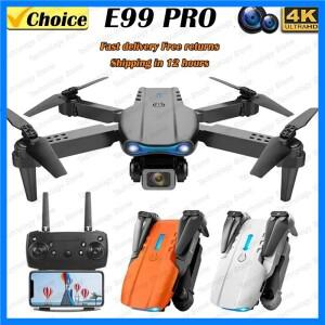 E99PRO K3 접이식 미니 드론 - 4K HD 듀얼 카메라 RC 쿼드콥터 홀드 모드 및 LED 야간 조명 포함 |   와이