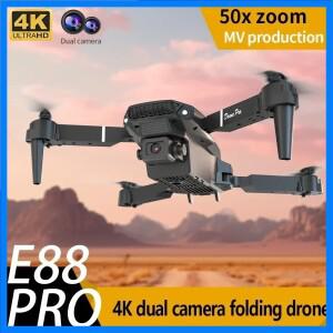 E88 미니 드론 4K HD 카메라/WiFi FPV/접이식 디자인/고도 유지/어린이 및 초보자에게 적합