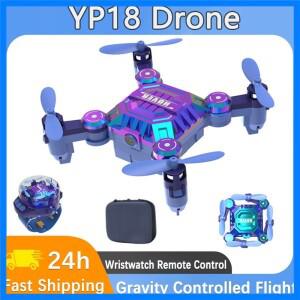 신형 미니 YP18 드론 4K HD 카메라 장애물 회피 드론 접이식 바디 성인 및 어린이 축제 선물