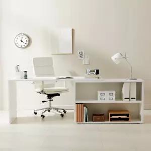 아이비 와이드 데스트 코너형 책상1600size (서랍별도)