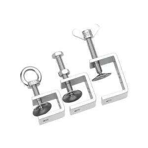 튼튼한 스테인리스 장치 조임 파이프 지지대 클램프 C형 U형 오프닝 30 mm 304 B