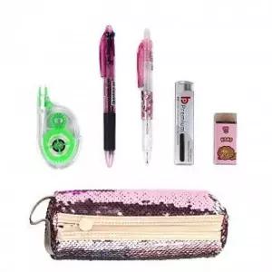 필기구 746MRU48 스팽글원형 봉제필통 학용품세트 문구세트