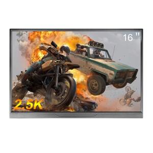 16인치 휴대용 모니터 2.5K 2560x1600 100%sRGB 500Cd/m² 노트북 컴퓨터/Xbox/PS4/5/스위치 확장 화면용