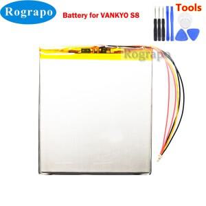 3.7V 6000mAh 리튬-5 와이어 플매트 카펫 러그가있는 VANKYO S8 태블릿 PC 용 폴리머 배터리