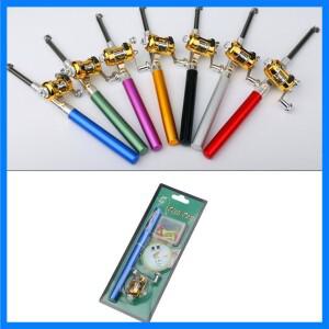 새로운 접이식 펜 낚싯대 미니 텔레스코픽 콤보 낚시대 스피닝 릴 베이트캐스팅 로드