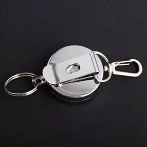 메탈 자동 릴고리 키링와이어 와이어릴 분실방지와이 (KYR-WFJ264B)