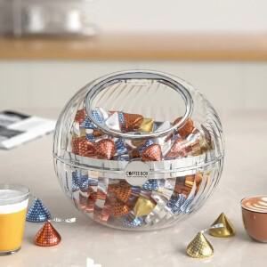 네스프레소호환용 대형 커피 캡슐 정리함 60컵호환용 홀더 Dolce Gusto 뚜껑이 있는 보관 바구니 액세서리