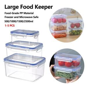 15개 밀폐 식품 보관 호환용기 세트 냉장고 및 전자레인지호환용 BPA 프리 플라스틱 식사 준비 과일 채소