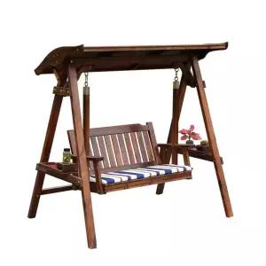 원목 나무 그네 벤치 공원 흔들의자 야외 카페 펜션