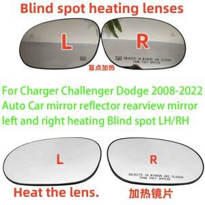 차저 챌린저 닷지 2008- 자동차 미러 리플렉터 좌우 열선 블라인드 스팟 LHRH