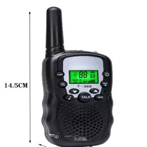 무선 충전 워키토키 세트 장거리 통신 휴대용 무전기 배터리 포함