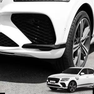 블랙몰딩 제네시스용품 쿠페 튜닝 프론트 범퍼 사이드 커버 GV80