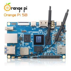 호환 Orange-Pi5B 16GB RAM + 128GB eMMC RK3588S 8 코어 64 비트 기가비트 이더넷 온보드  Wifi6 BT5.0 8K