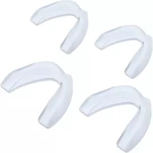 이를 갈 때 사용하는 마우스 가드 치과용 2 사이즈 4 피스 브루시스 야간 경비원을 막고 가드를 꽉 쥐고