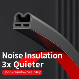 자체 접착식 도어 및 창문 씰 스트립 가정용 유리 패널 방음 방풍 보안 갭 차단제