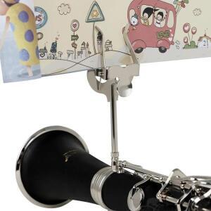 SLADE 클라리넷 마칭 밴드 거치대 시트 음악 리라 클립, 휴대용 금속 스탠드, 목관 부품 및 액세서리