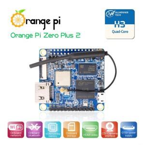 호환 Orange Pi Zero Plus2 H3 쿼드 코어 WIfi 블루투스  미니 PC  Android  Linux 지원  Beyond Raspberry