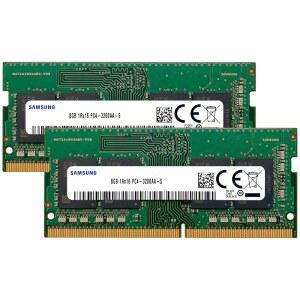16GB 2x8GB DDR4 3200MHz PC4-25600 CL22 SODIMM 호환용 노트북 RAM 메모리 1Rx16 싱글 랭크 업그레이드