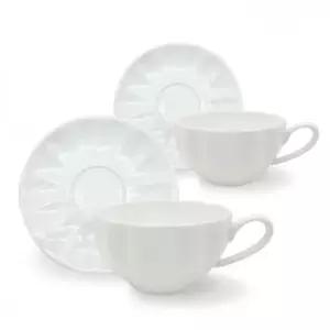 [무료배송] 고원 펌킨 본차이나 2인조 올화이트 커피잔 티잔 세트