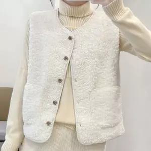 여자베스트 가을 수면 후리스 뽀글이 조끼 베스트 여자 겨울 퍼 양털 가을조끼