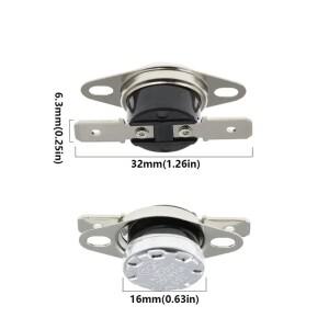 KSD301 0C-155C 온도 스위치 조절기 45C 80C 학위 정상 폐쇄 개방