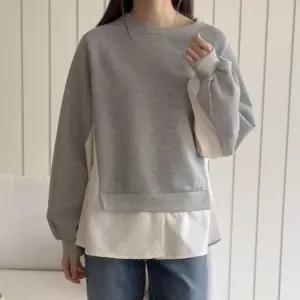 아이우먼 엣지배색나그랑긴팔티 SMT495M412 빅사이즈