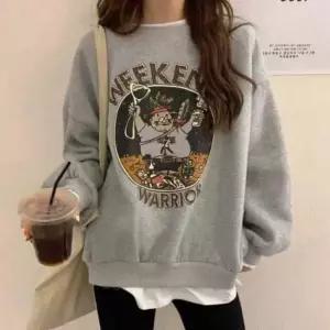 여성맨투맨티셔츠 여성 기모 레이어드 맨투맨 티셔츠 오버핏 빅사이즈