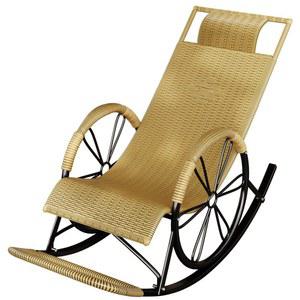 라탄 흔들 의자 카페 발코니 흔들의자 야외용 쿠션 베란다 그네 휴식 가정용 낮잠 스윙체어