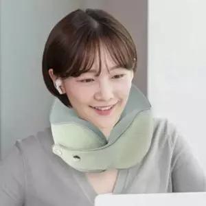 [콩심팥심]편안한메모리폼목베개(그린)기내용목쿠션