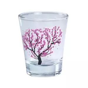 [무료배송] 벚꽃 소주잔 세트 술따르면 꽃피는 술잔 4P DD-12234