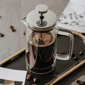 프렌치프레스 순수커피 이중 내열 유리 티메이커 커피추출기
