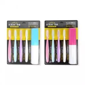 ( )일타쌍피 시그니처 칫솔세트4p+케이스-2개 여행용세트 칫솔세트 왕헤더 큰칫솔