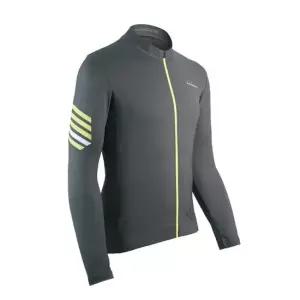 격렬한 라이딩에도 쾌적한 다크 그레이 긴팔 저지