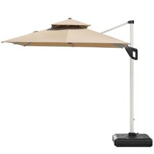 2 5M 정사각형 사각 햇빛 그늘막 차양막 접이식 대형 가리개 회전 각도조절 파라솔