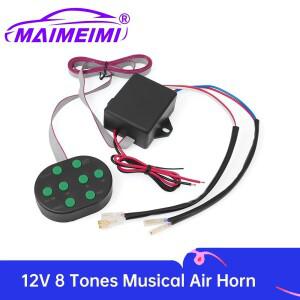 8가지 사운드 컨트롤 박스 12V 차량용 오토바이 자동차용 버튼 유니버설 캔 연결식 경적
