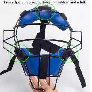 어린이 성인용 야구 머리 보호 장비 소프트볼 보호 가드 합금 스틸 프레임 스포츠 트레이닝 기어 B