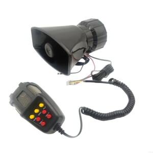 T5UB 100W 높이 전력 12V 자동차 경적 7 수정 가능한 피치 불침투성 계획 오토바이 트럭 빠른 마운트