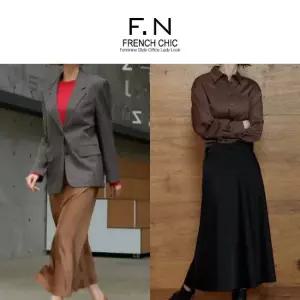 [에프엔] F.N 새틴 밴딩스커트 M243