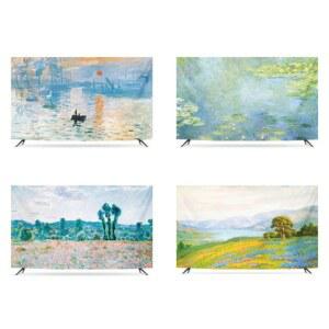 티비가리개 명화 패브릭 TV 덮개 커버 모니터 티비 40