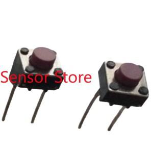 10PCS 라이트 터치 스위치는 2핀 665 고온 방지 버튼 마이크로 사각형 빨간색에 직접 삽입됩니다.