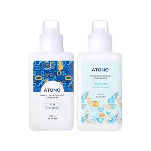 [아토앤오투] 비건인증 유아 아기 세탁세제 무향 1L + 섬유유연제 포레스트프레쉬 1L