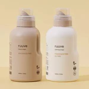 1+1 러베 유아 천연 중성 아기세탁 세제 1L + 화학점증 제로 섬유유연제 1L