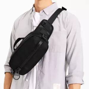 빅지퍼 슬링백 여행 힙색 크로스 보조 가방 블랙 남자슬링백 여자슬링백 남성슬링백
