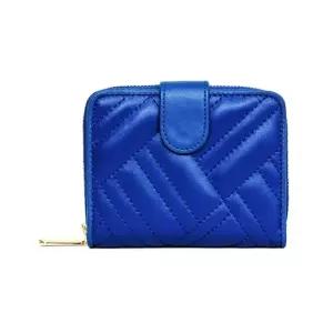 동전지갑 지퍼 카드 미니 반지갑 퀼팅 지갑 블루 지퍼카드지갑 동전지갑 포켓지갑